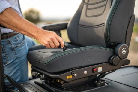 harvester seat with adjustable lumbar support harvester seat with adjustable lumbar support